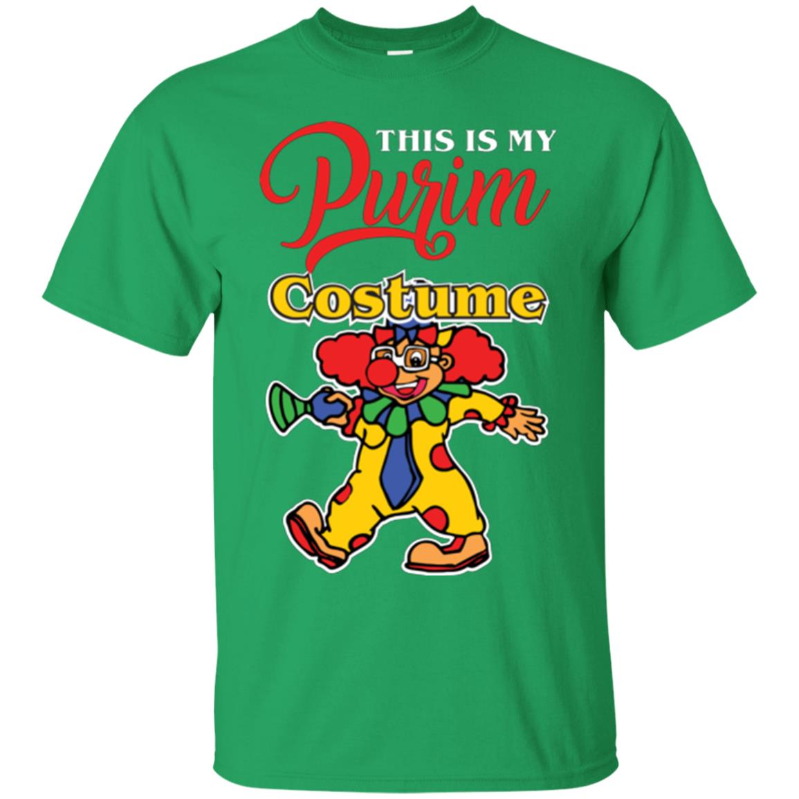 Purim Day T-shirt This Is My Purim Costume Irish Green