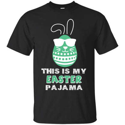 This Is My Easter Pajama Funny Easter T-shirt Black