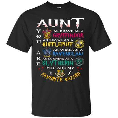 Aunt My Favorite Wizard Harry Potter Fan T-shirt Black