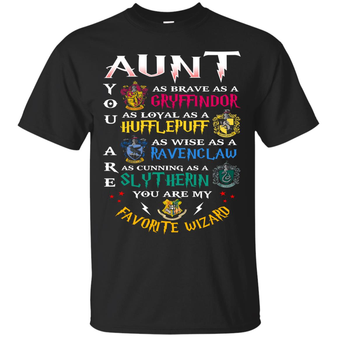 Aunt My Favorite Wizard Harry Potter Fan T-shirtG200 Gildan Ultra Cotton T-Shirt