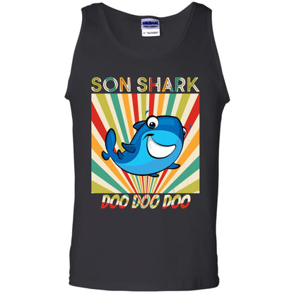 Son Shark Doo Doo Doo Family Shark Gift Shirt Black