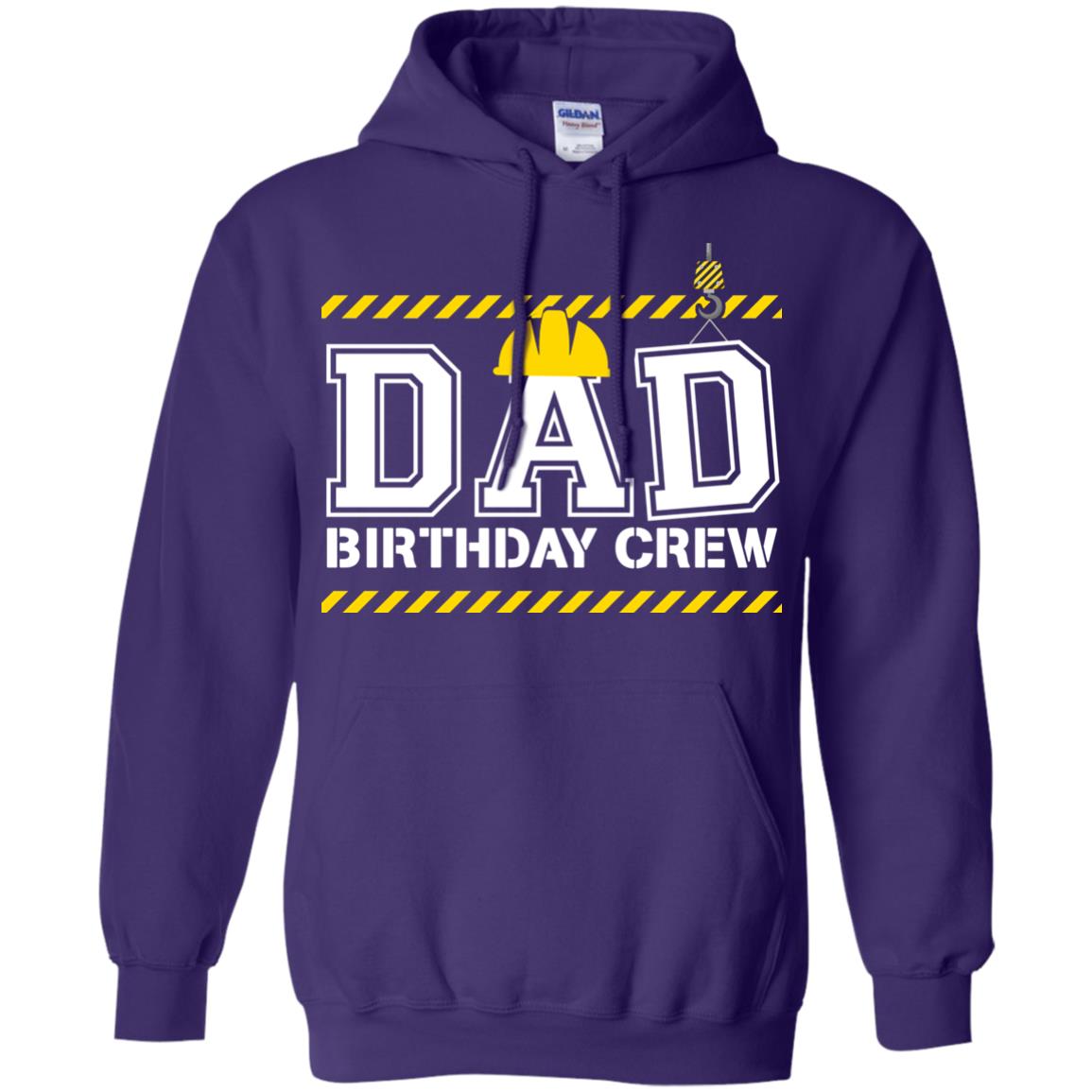 Dad Birthday Crew Construction Worker Shirt Daddy Purple
