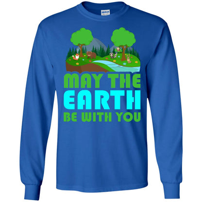 May The Earth Be With You Earth Day T-shirt Royal