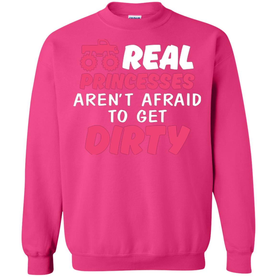 Monster Truck Girl T-shirt Real Princesses Aren’t Afraid To Get Dirty Heliconia