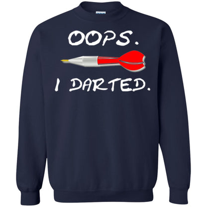 I Darted T Shirt - Dart Shirts Funny Oops T-shirt Navy