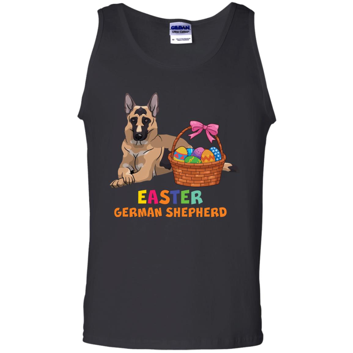 Easter German Shepherd Dog Lover T-shirt For Easter Black