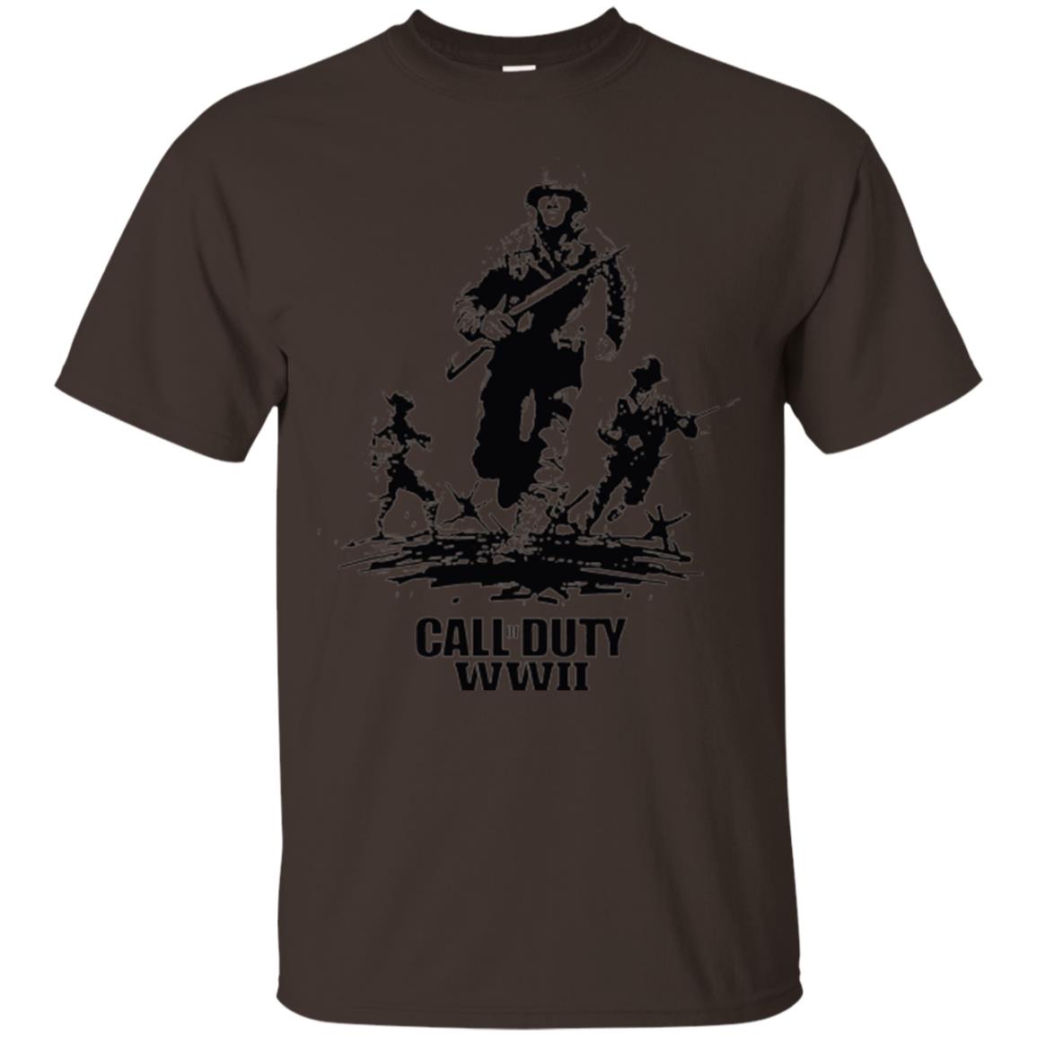 Military T-shirt Call Of Duty Wwii Dark Chocolate
