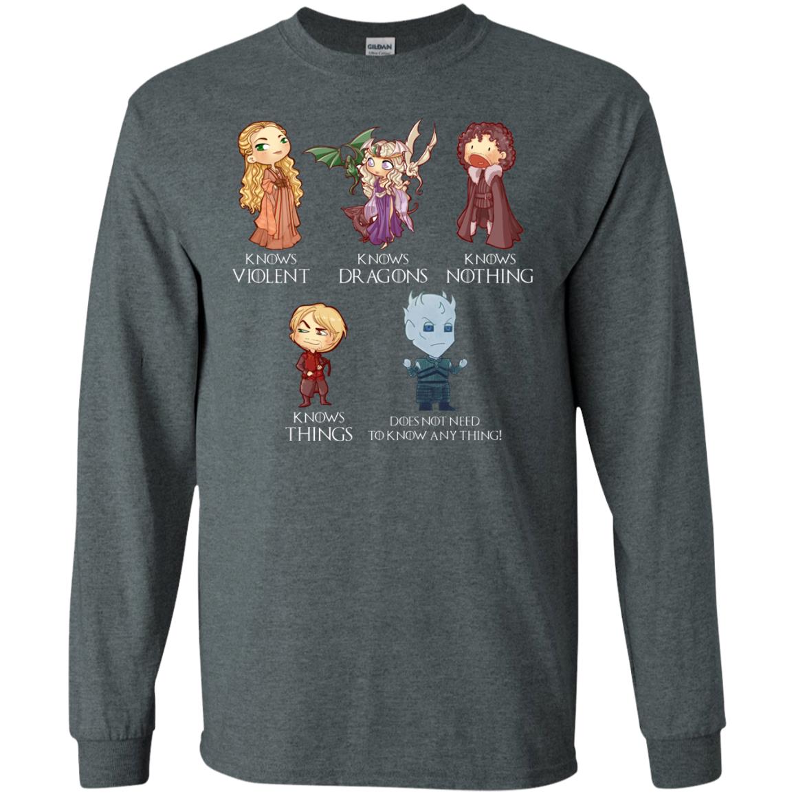 Know Something Game Of Thrones Fan T-shirt Dark Heather