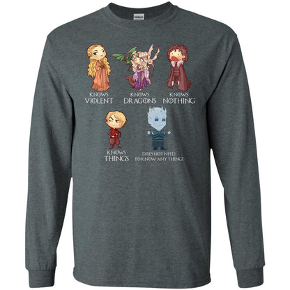 Know Something Game Of Thrones Fan T-shirt Dark Heather