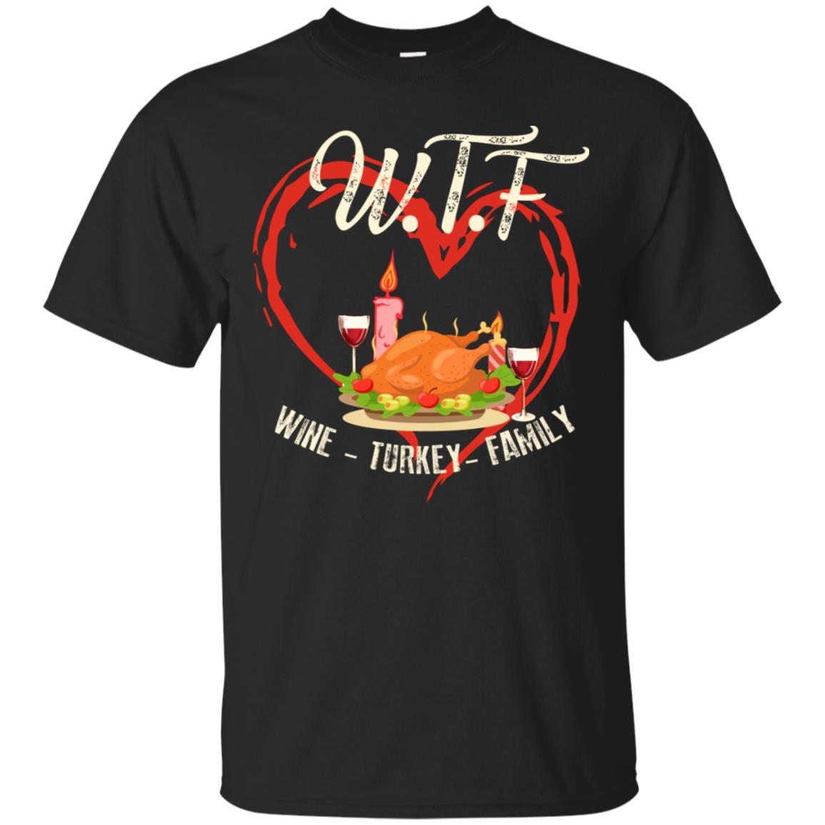 Turkey Wine Family Thanksgiving Drinking Gift Shirt For Family Black