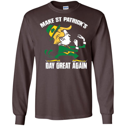 Trump Make St Patricks Day Great Again Funny Trump T-shirt Dark Chocolate