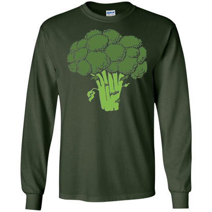 Broccoli Is Life T-shirt Funny Graphic Vegetable Forest Green
