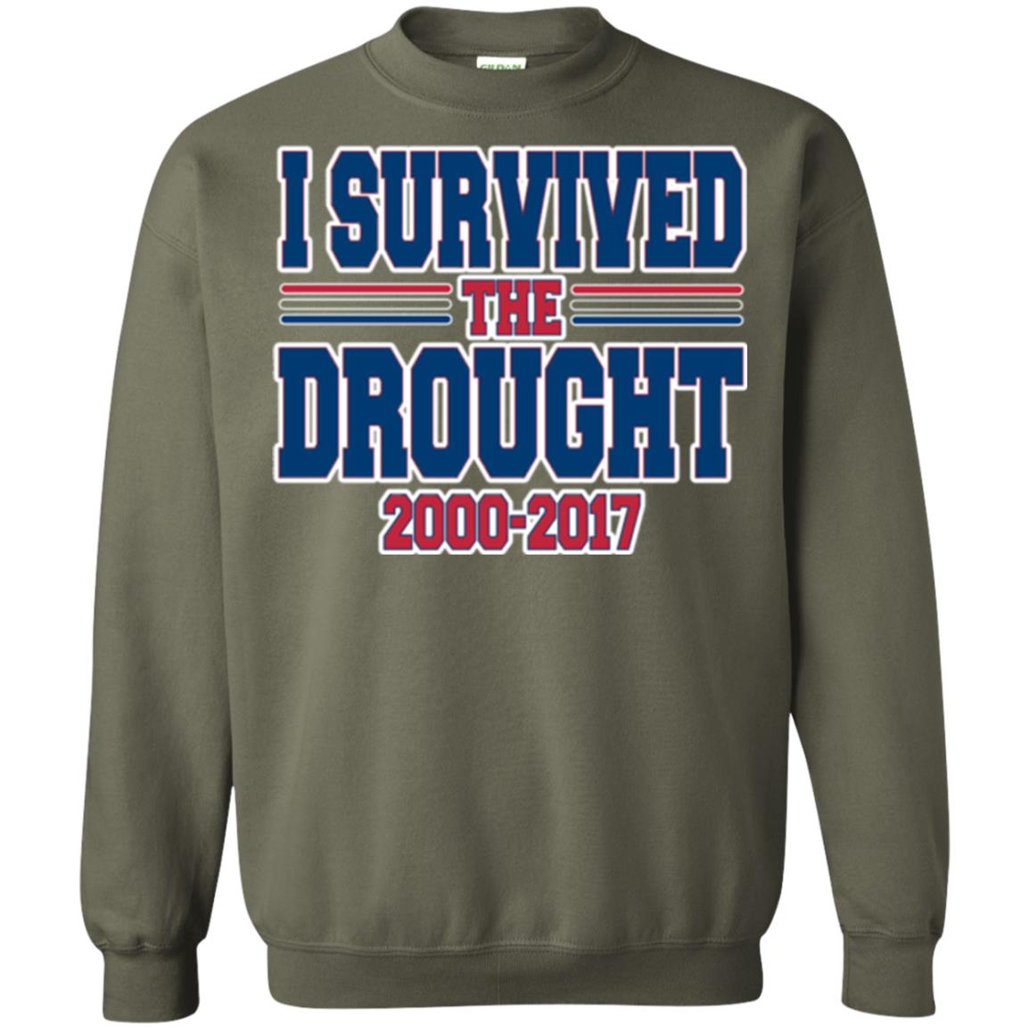 Buffalo Playoff T-shirt I Survived The Drought Military Green