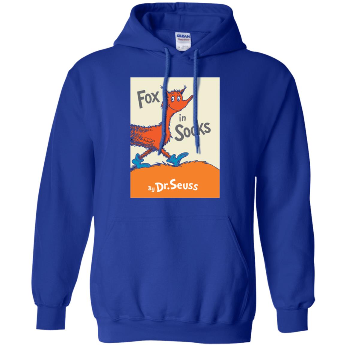 Dr. Seuss Fox In Socks Book Lover T-shirt Royal