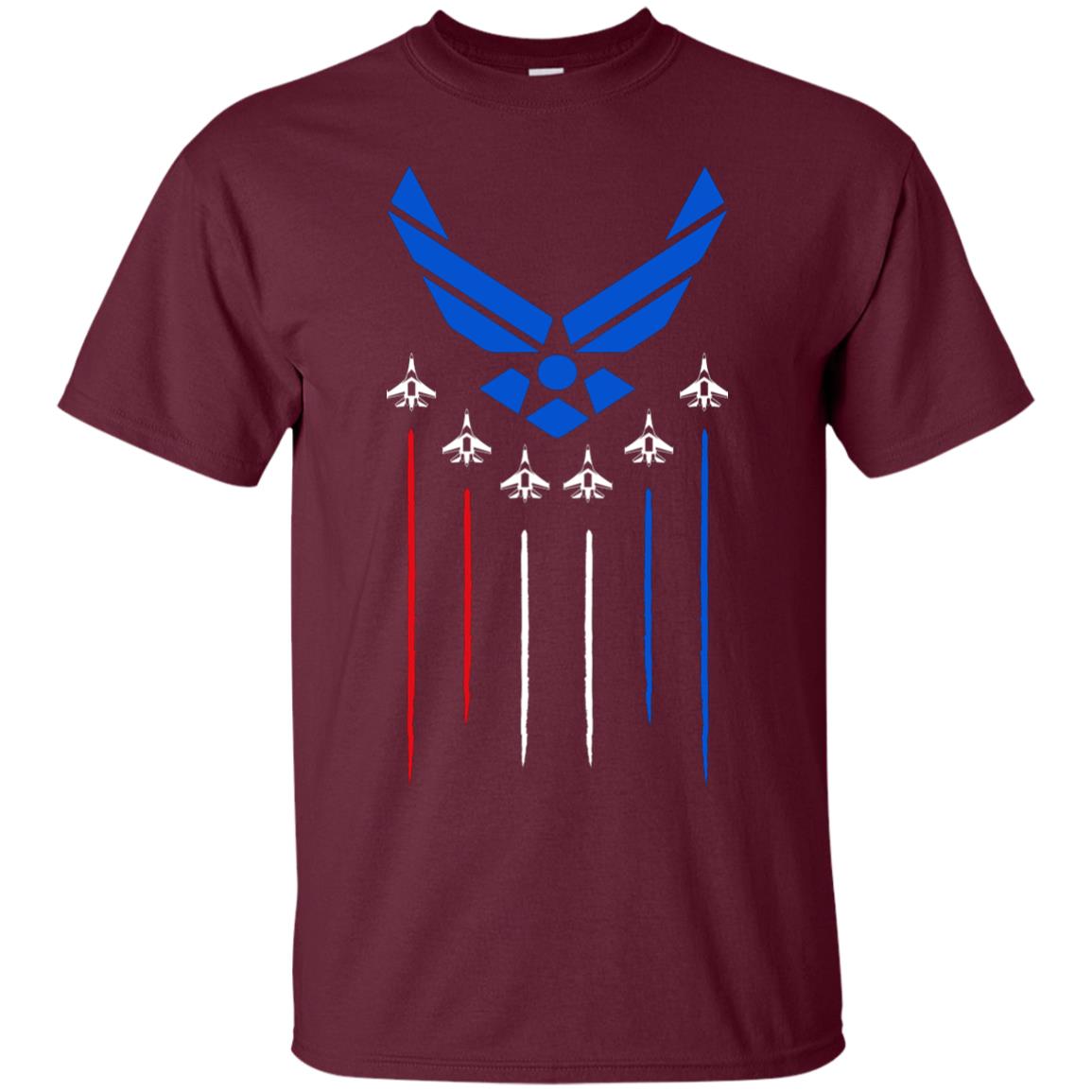 Air Force America Military Shirt Maroon
