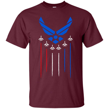 Air Force America Military Shirt Maroon