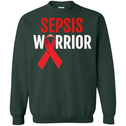 Sepsis Warrior Awareness Faith T-shirt Forest Green