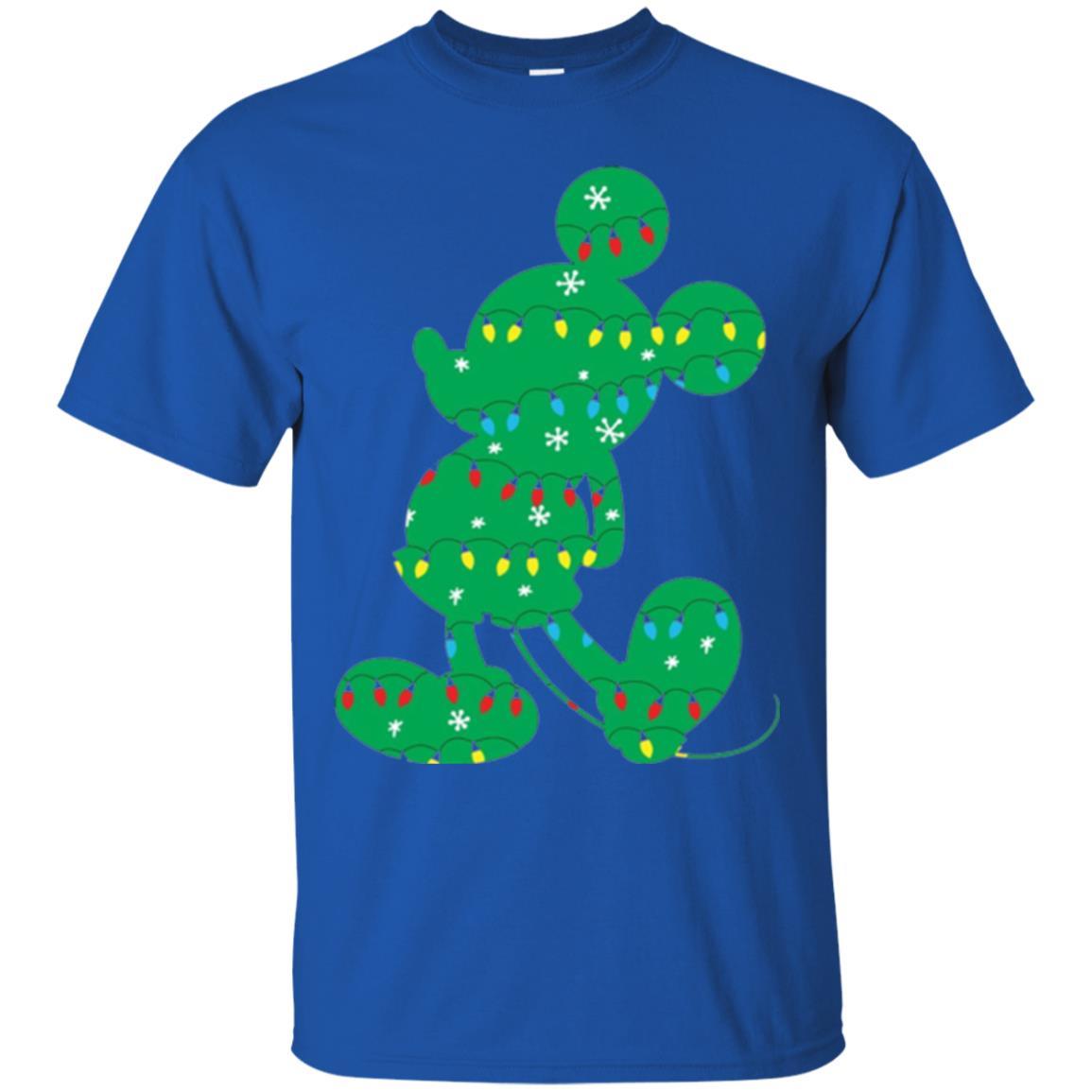Christmas T-shirt Disney Mickey Mouse Fairy Lights Royal
