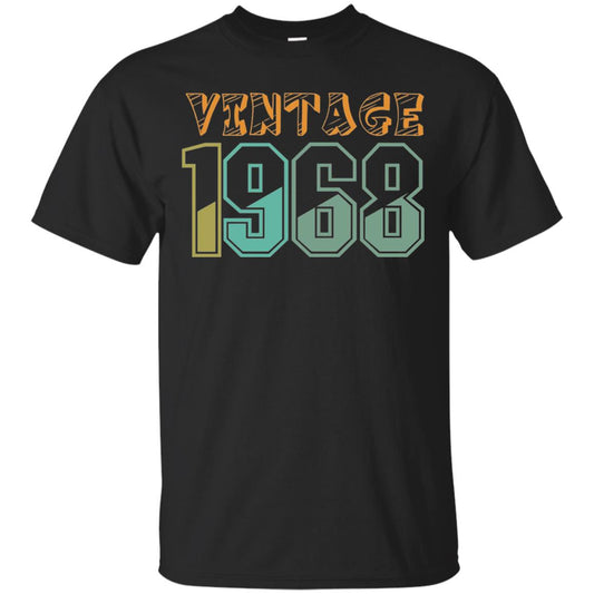 Vintage 1968 50th Birthday T-shirt Black