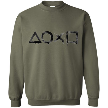 Gamer T-shirt Playstation Ink Wash 2 Military Green