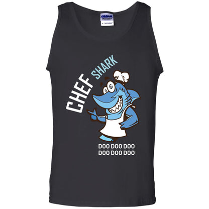Chef Shark Doo Doo Doo Shirt For Cooker Black