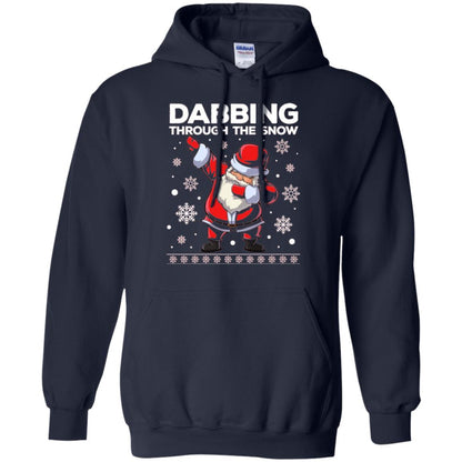 Christmas T-shirt Dabbing Through The Snow T-shirt Navy