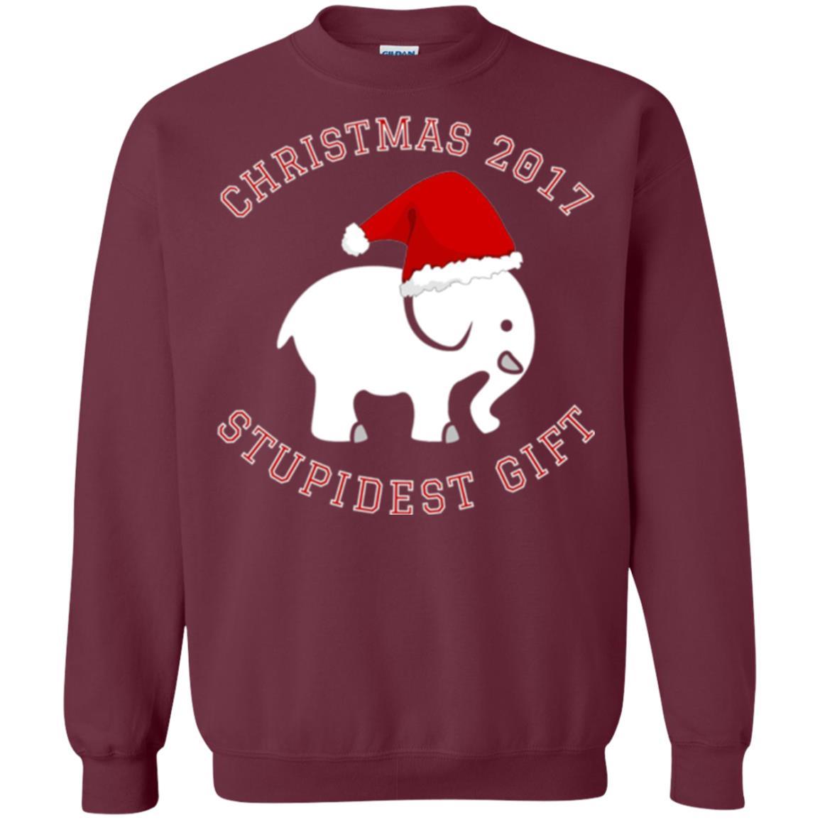 Elephant T-shirt Christmas 2017 T-shirt Maroon