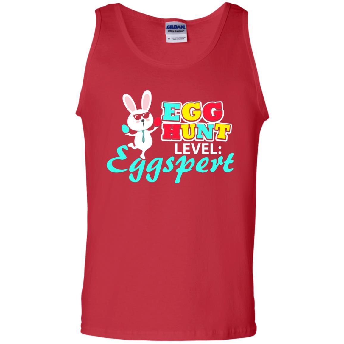 Egg Hunt Level Eggspert Easter Holiday T-shirt Red