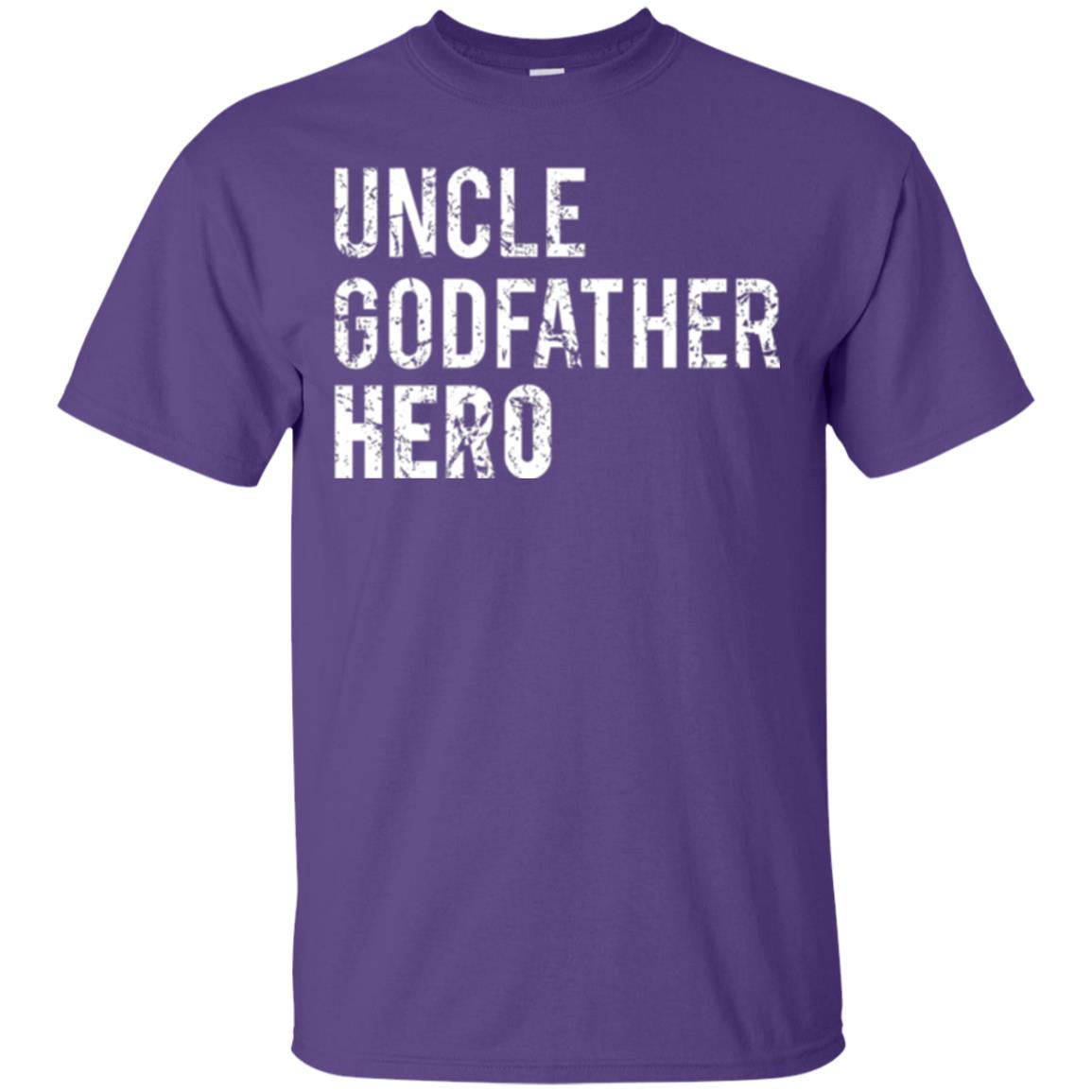 Family T-shirt Uncle Godfather Hero Purple