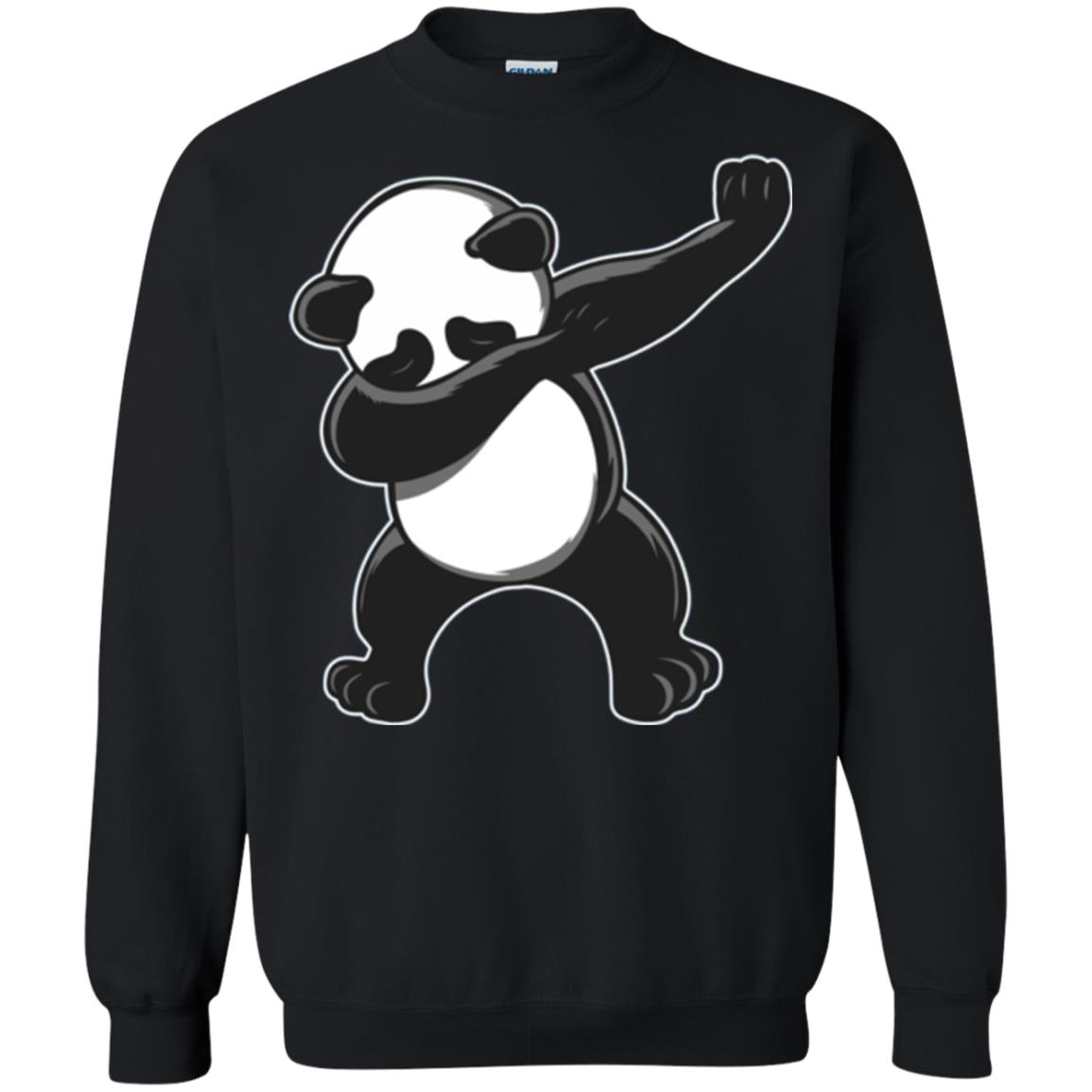 Funny Panda Dab T-shirt Cute Dabbing Panda Black