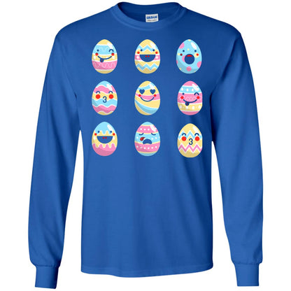 Egg Emoji Easter Happy Egg Hunt For Kids T-shirt Royal