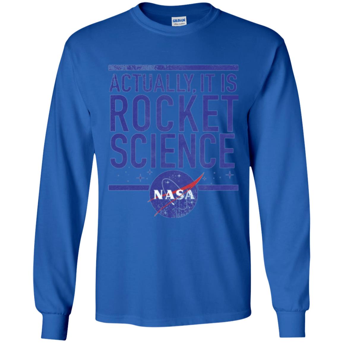 Science T-shirt Actually It Is Rocket Science Graphic Royal