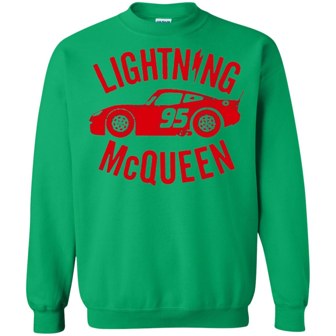 Pixar Cars Lightning 95 Mcqueen Vintage Graphic T-shirt Irish Green