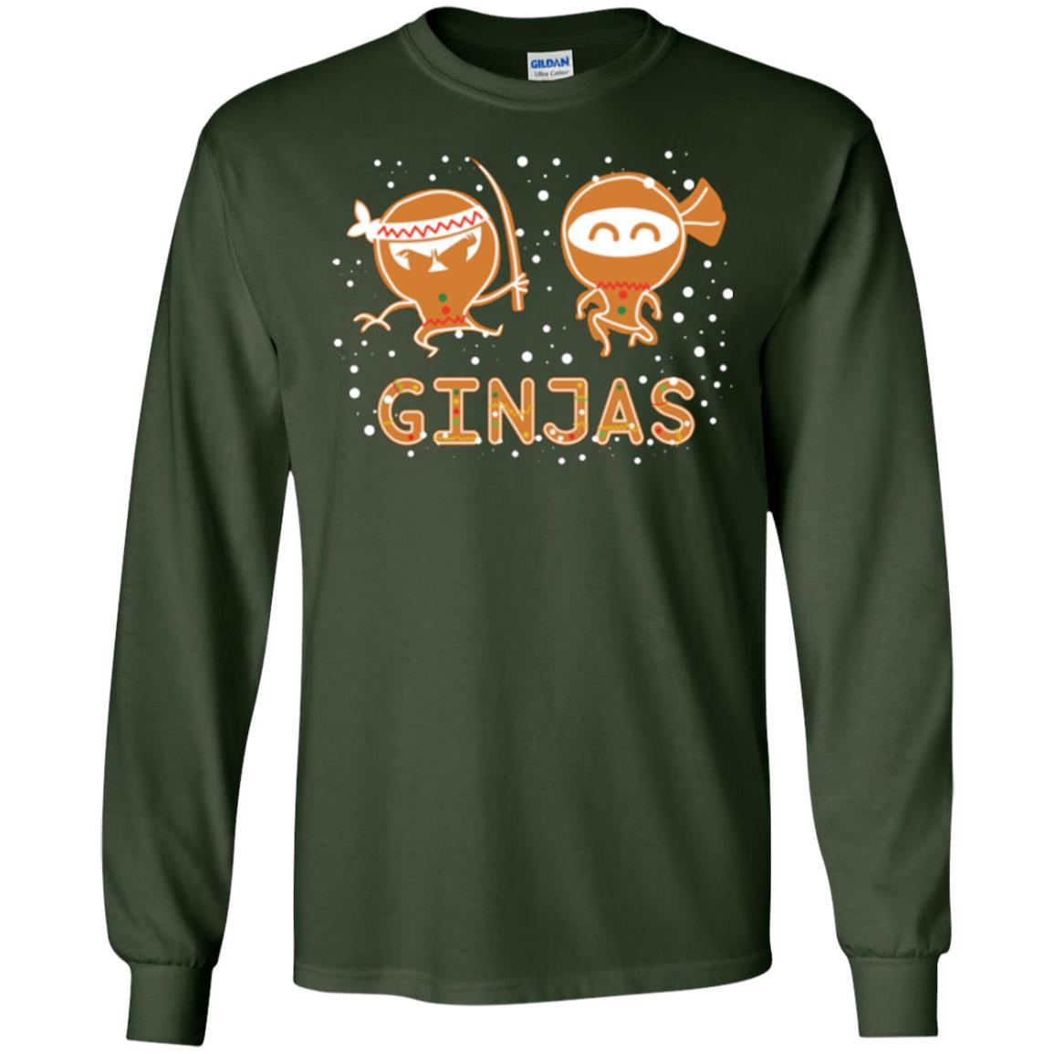 Christmas T-shirt Ginjas Forest Green