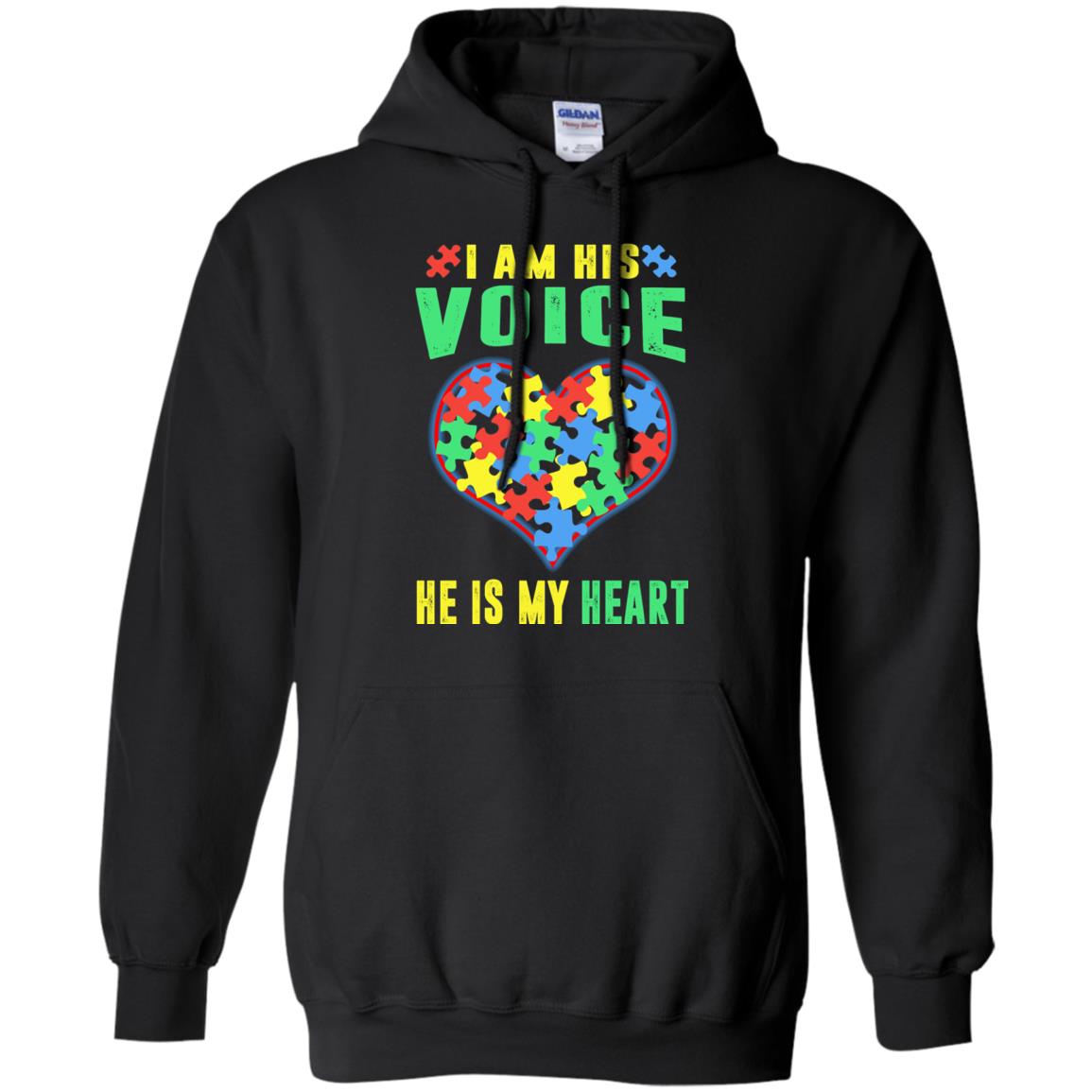 Autism Awareness Shirt He Is My Heart Black