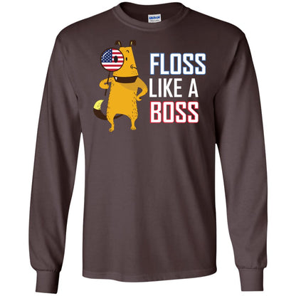 Floss Like A Boss Dog Shirt Dark Chocolate
