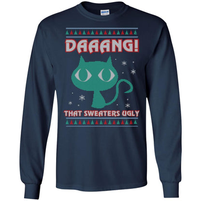 Cat Lovers T-shirt Daaang! That Sweaters Ugly Navy