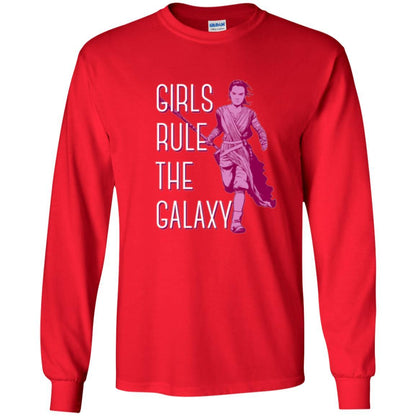 Film T-shirt Girls Rule The Galaxy T-shirt Red