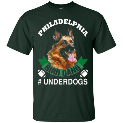 Football Lover T-shirt Philadelphia Bird Gang Underdogs 2018 Forest Green