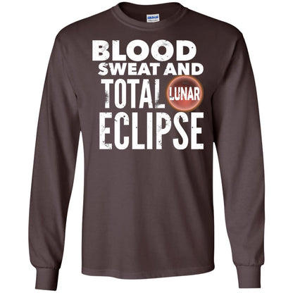Total Lunar Eclipse 2018 Blood Sweat T-shirt Dark Chocolate