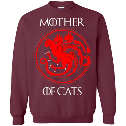 Cat Lover T-shirt Mother Of Cats Hot Maroon