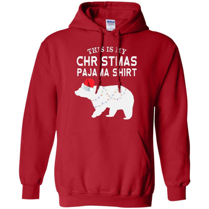 Polar Bear T-shirt This Is My Christmas Pajama Red