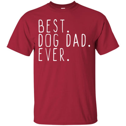 Best Dog Dad Ever T-shirt Cardinal