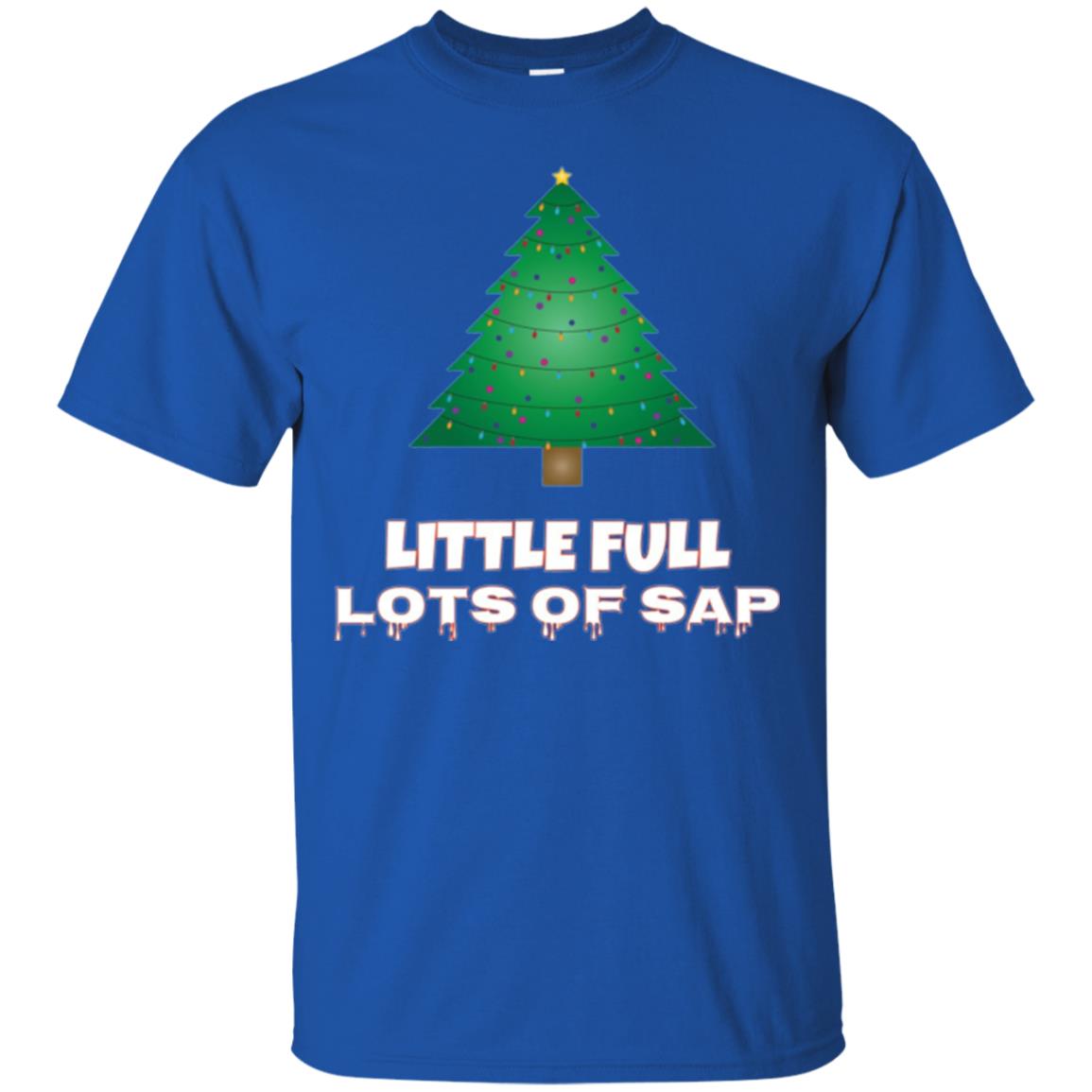 Christmas T-shirt Little Full Lots Of Sap Royal
