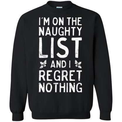 Christmas T-shirt I_m On The Naughty List Black