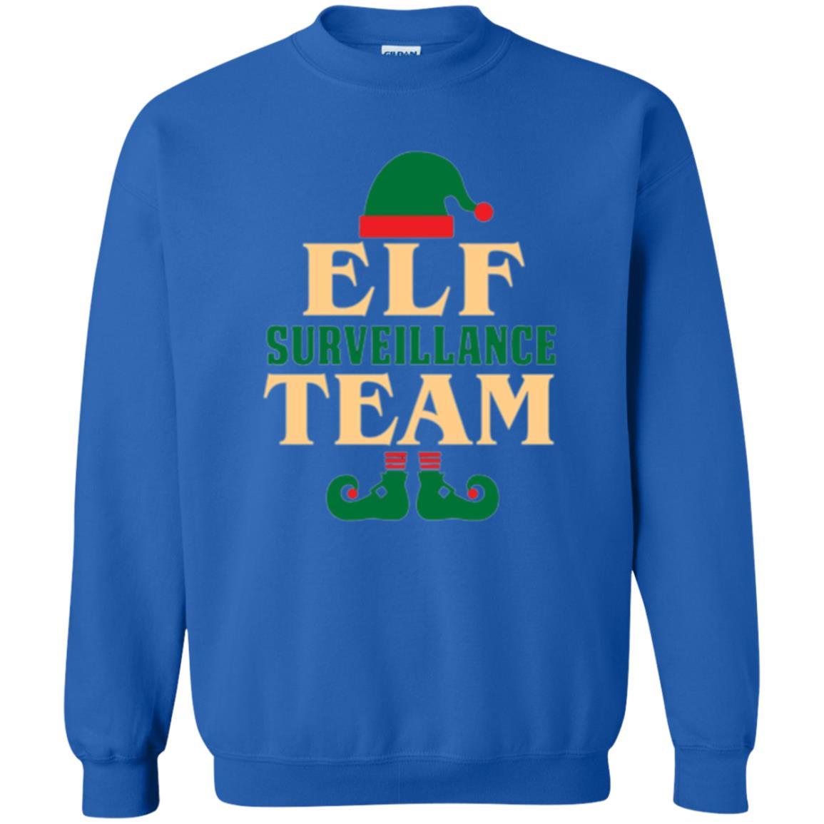 Christmas T-shirt Elf Surveillance Team T-shirt Royal