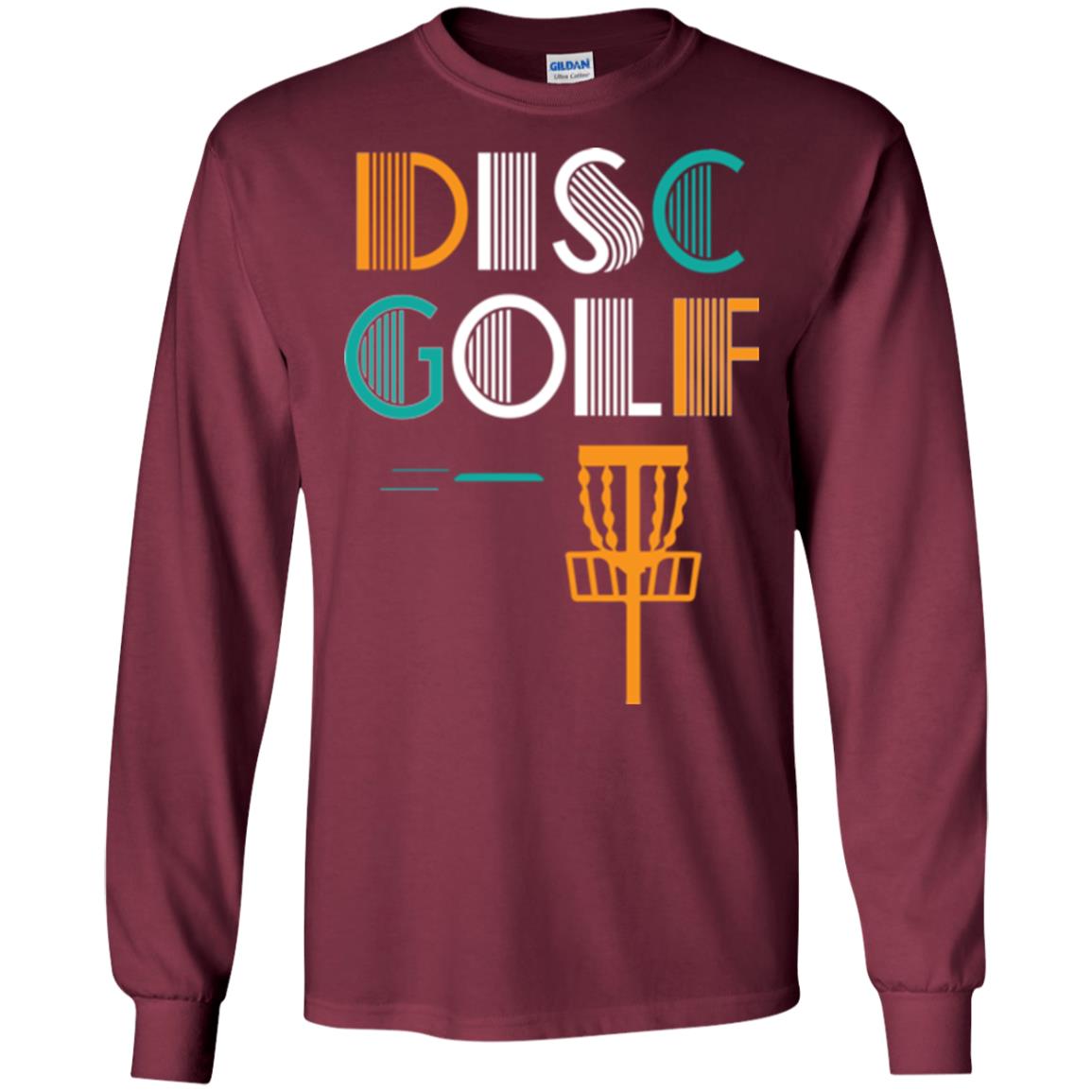 Golf Lover T-shirt Disc Golf Maroon