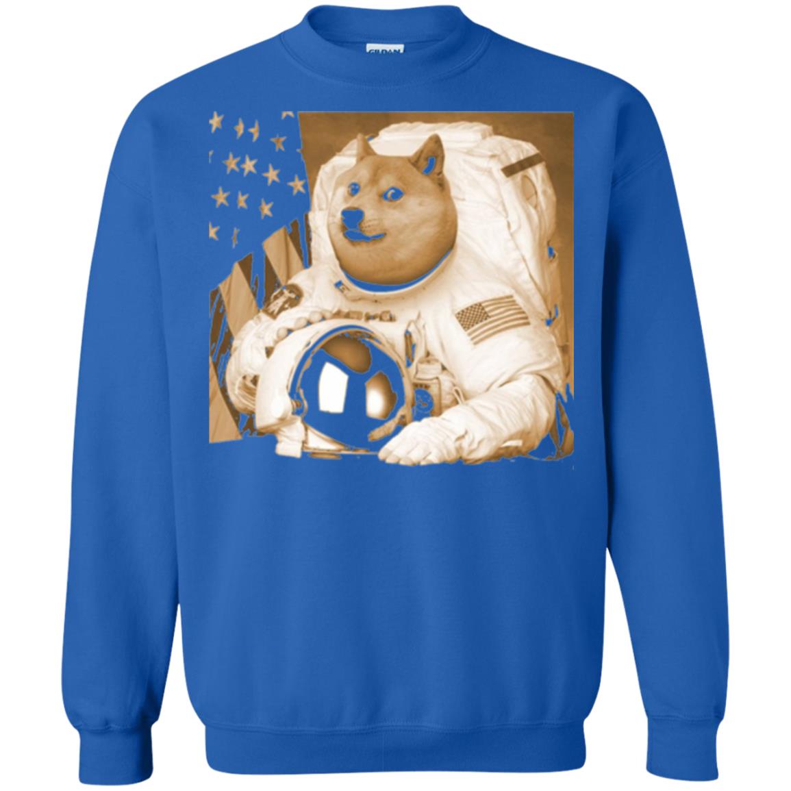 Astronomy T-shirt Dogecoin Moon Astronaut Crypto Royal