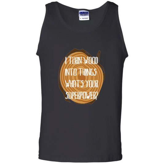 Carpenter T-shirt I Turn Wood Into Things What's Your Superpower Black
