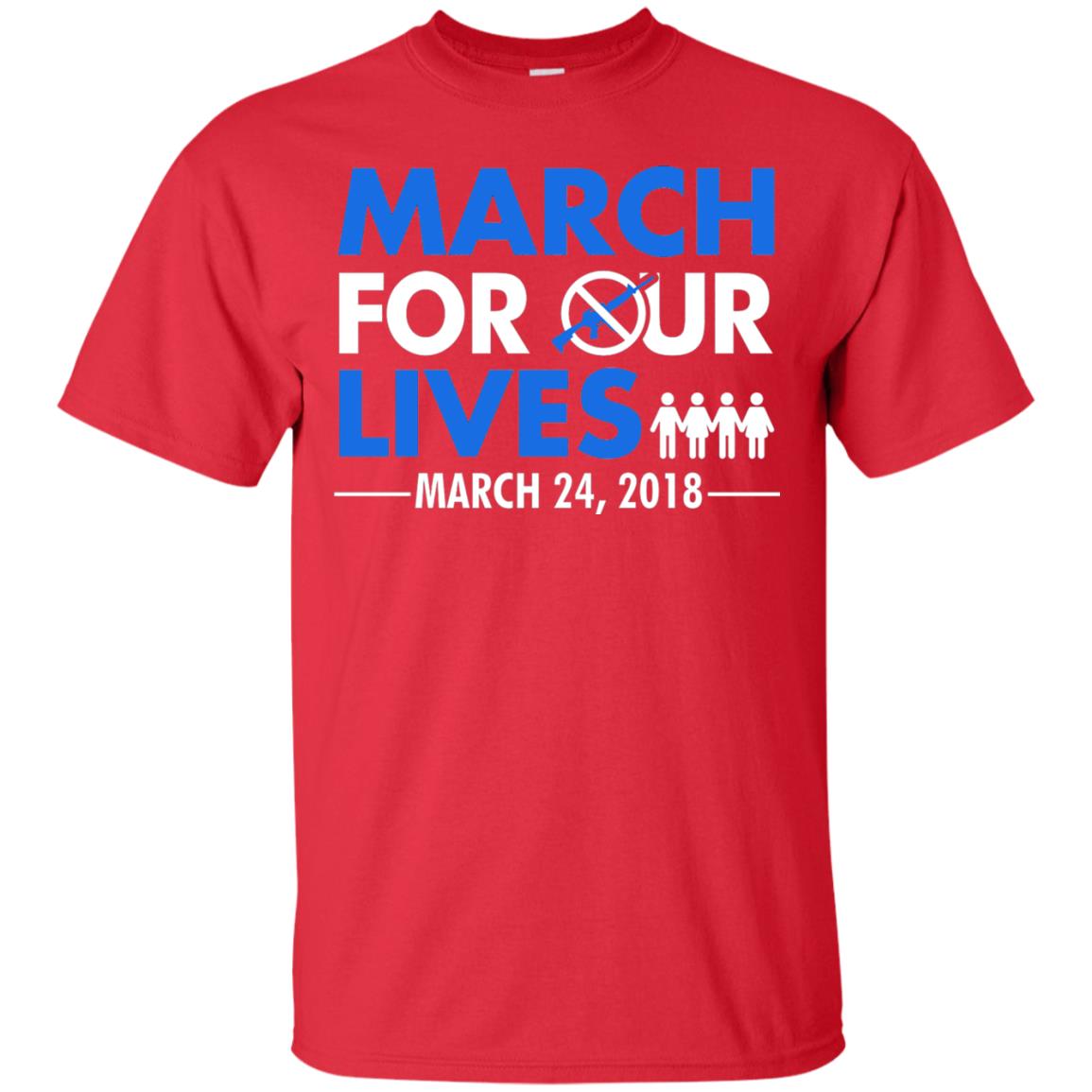 March For Our Lives March 24 2018 Gun Control T-shirt Red